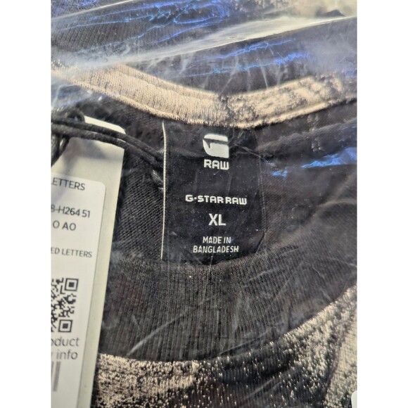 G-Star Raw T-Shirt, Mens XL, G-Star Light Chalk Sprayed Letters Crewneck T-Shirt - Picture 12 of 15